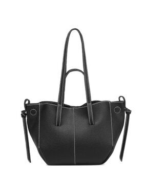 Retro Vegan Leather Classic Tote Handbag Women Shoulder Bag